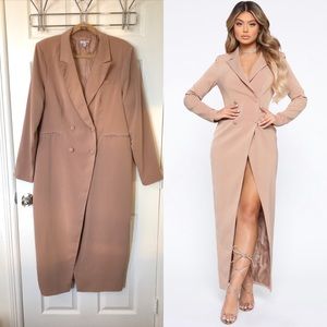 Long Story Maxi Blazer Dress- Never Worn